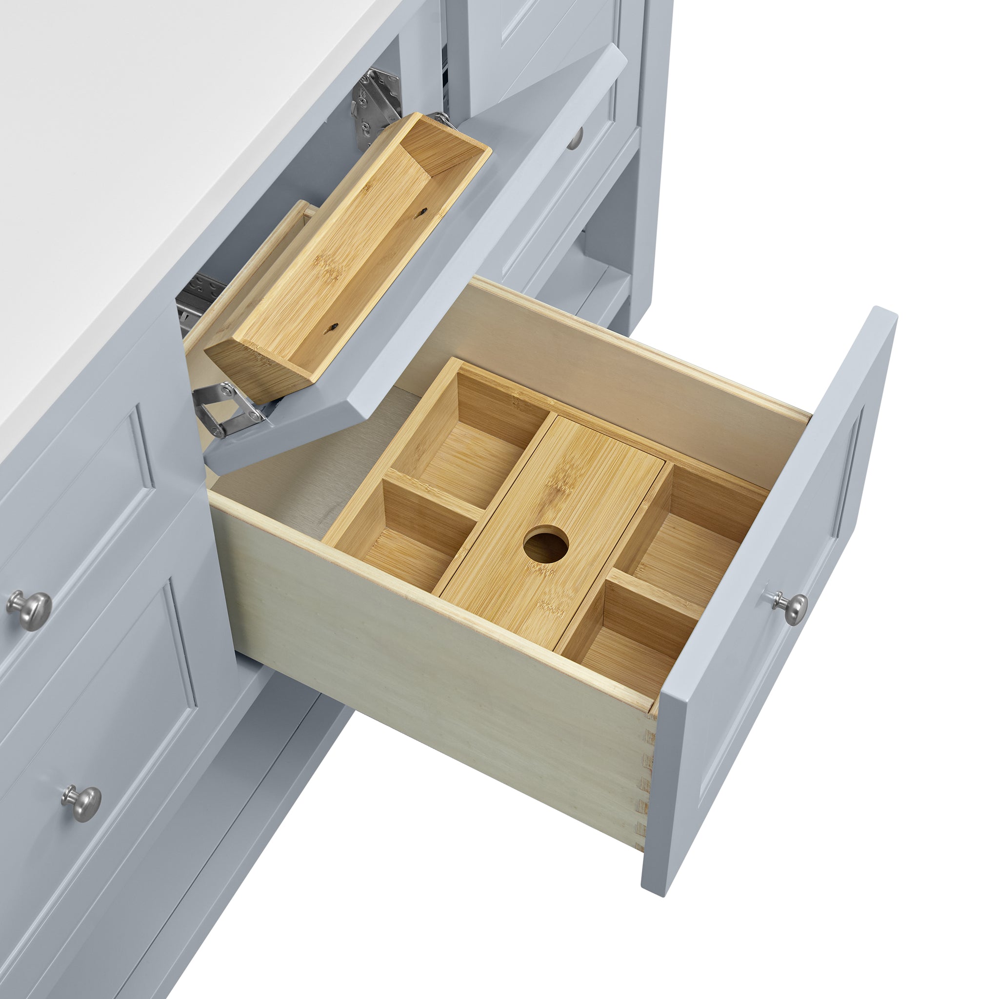 James Martin Breckenridge 60" Double Bathroom Vanity, Serenity Blue, view 23