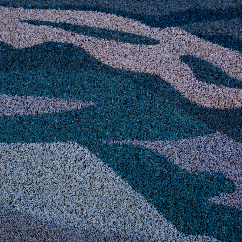Shades of Sea - Blue Coir Doormat by Fab Habitat