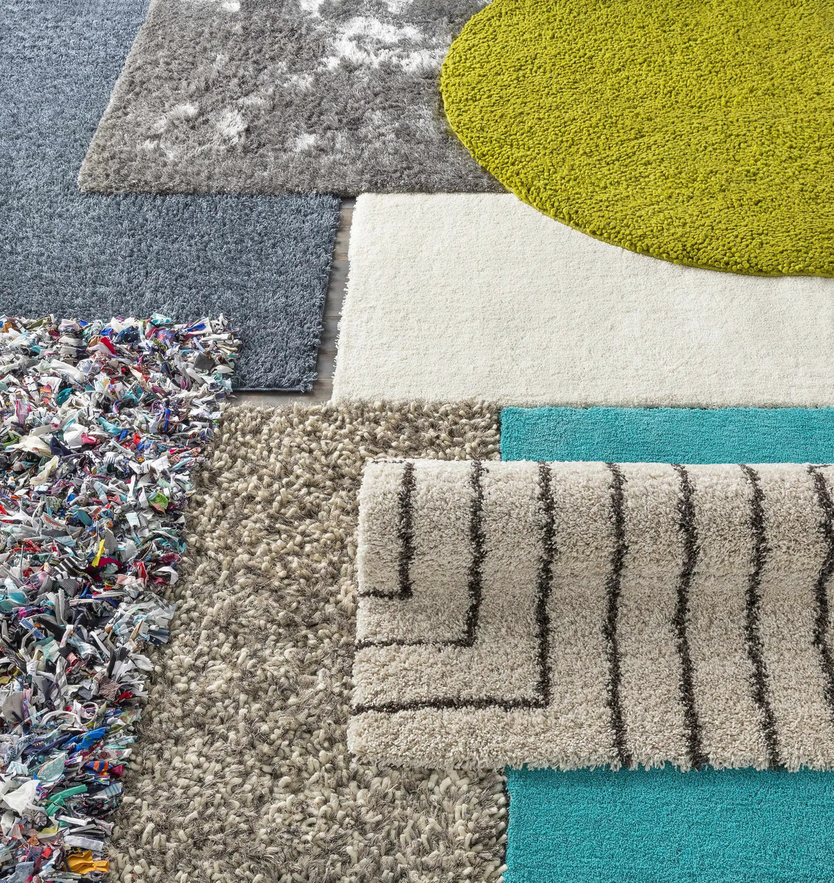 Frederika Solid Olive Green Wool Shag Rug - Clearance, photo 10 of 11