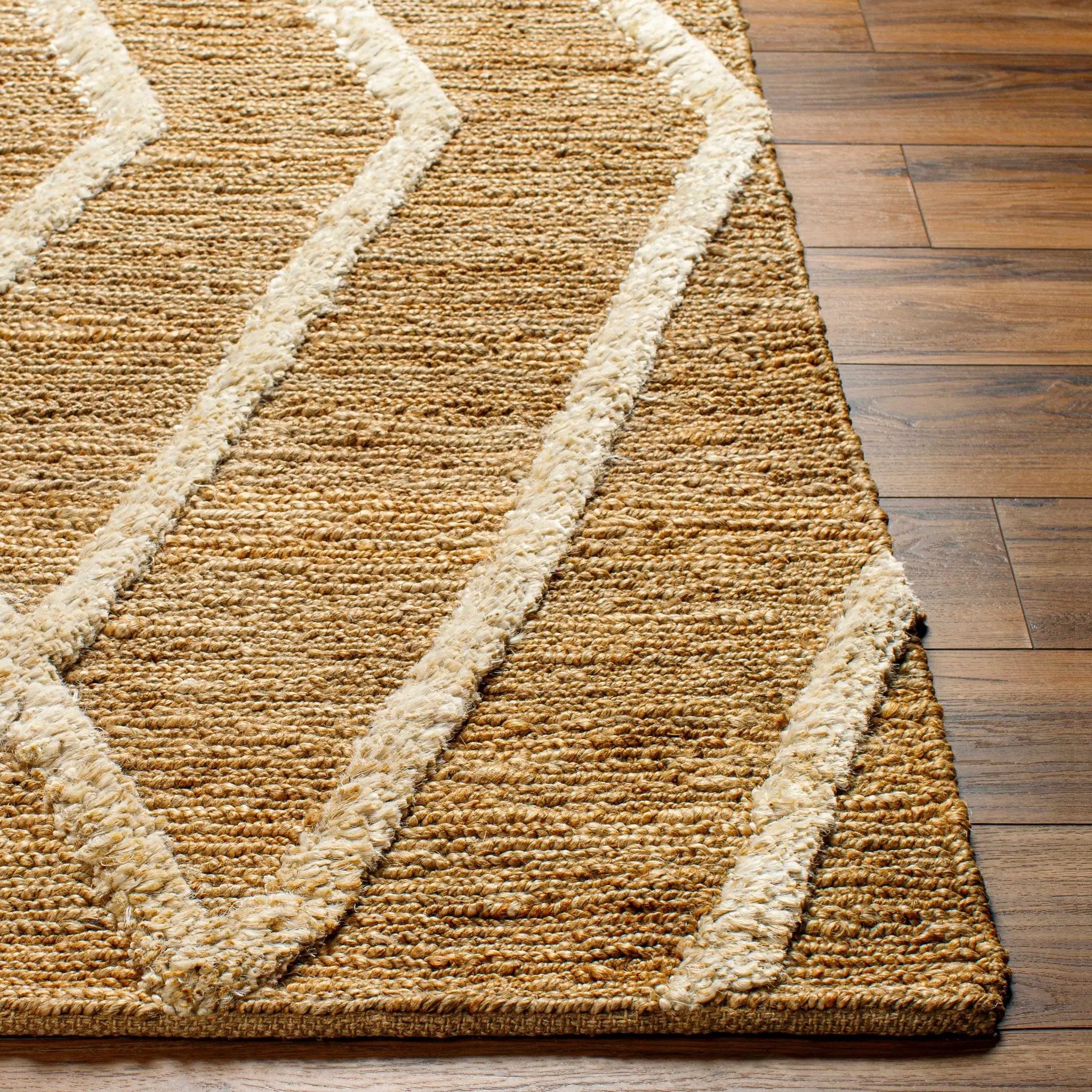 Allie Textured Jute Rug - Clearance by Boutique Rugs
