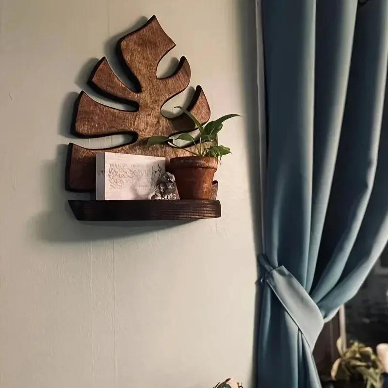 Shelf - Leaf Wooden Small by House Of Avana