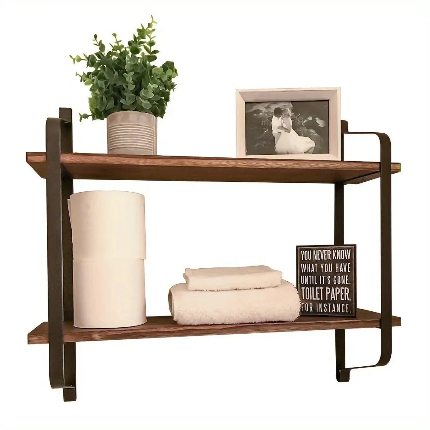Shelves - Dual Layer Wooden Wall by House Of Avana