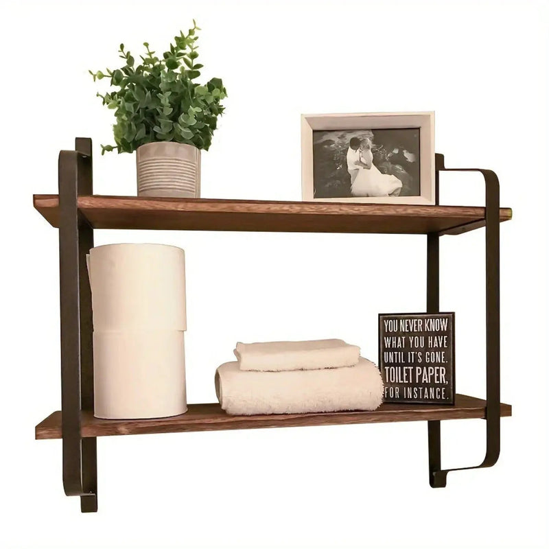 Shelves - Dual Layer Wooden Wall by House Of Avana