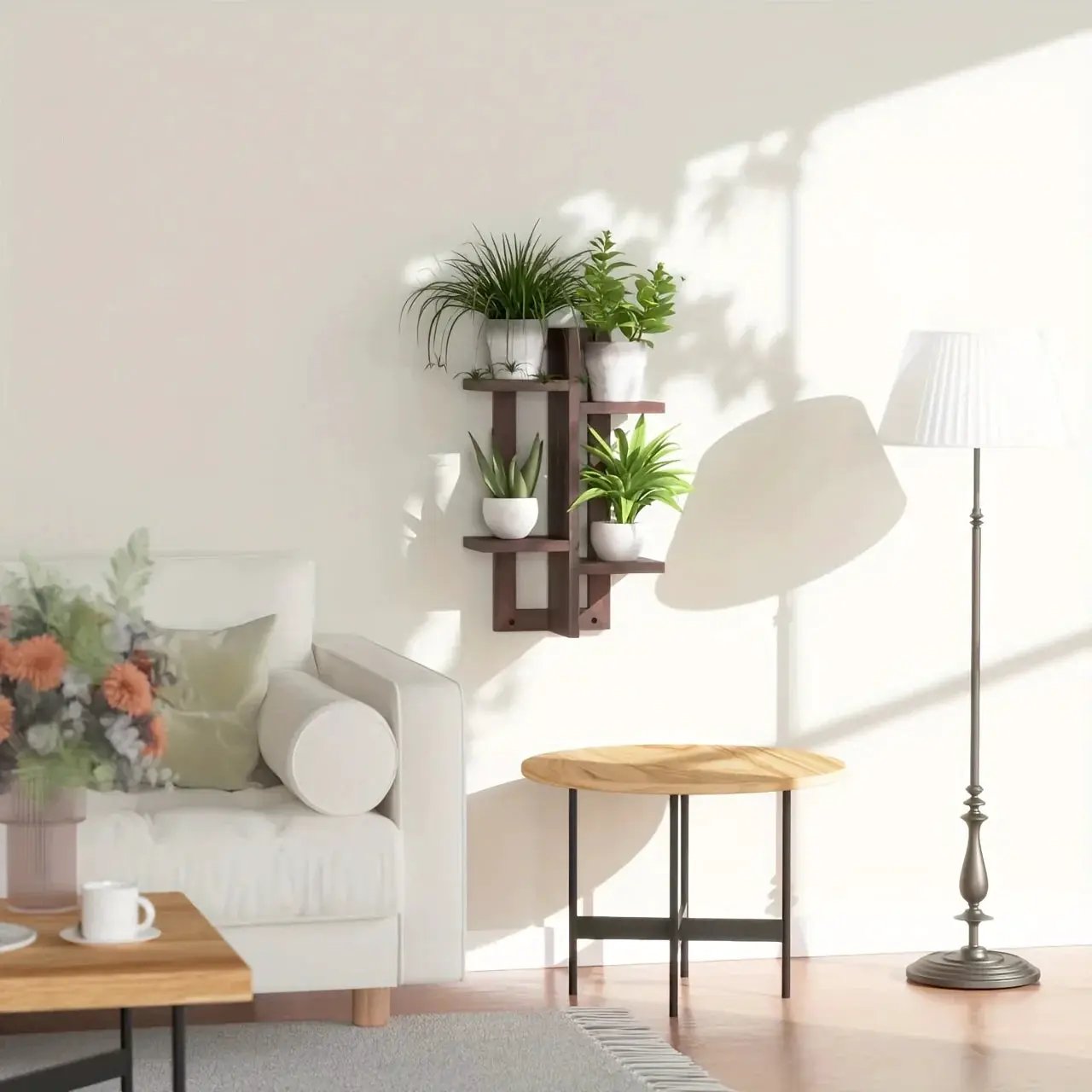 Shelves - Floating Wood Brown by House Of Avana