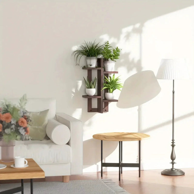 Shelves - Floating Wood Brown by House Of Avana