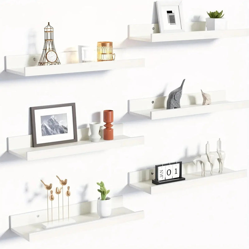 Shelves - Heavy-Duty Black 6pcs by House Of Avana