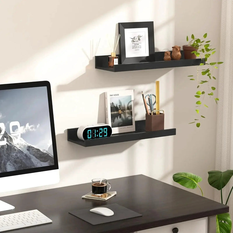 Shelves - Heavy-Duty Black 6pcs by House Of Avana