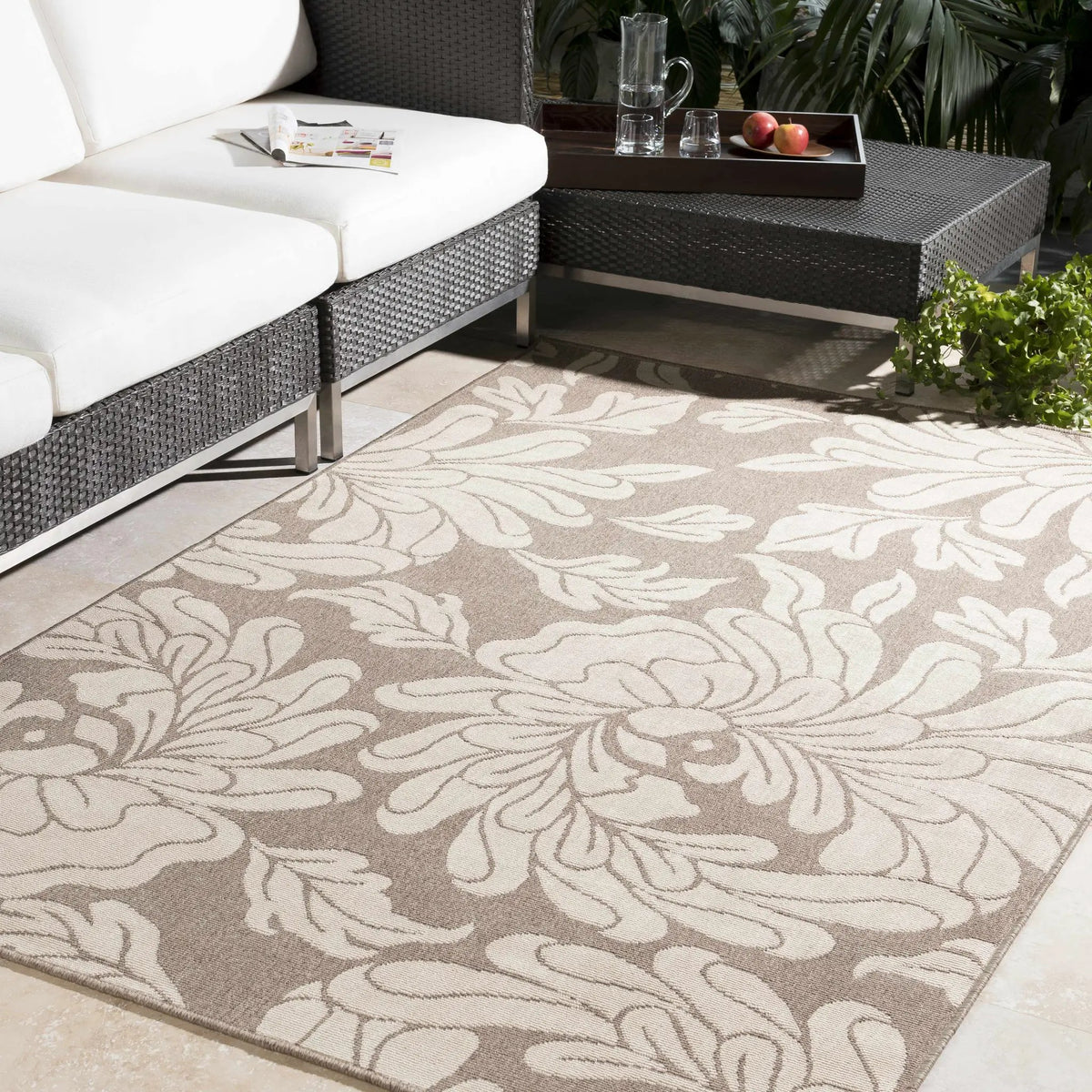 Sherard Outdoor Area Rug - Clearance, installed in a room 2