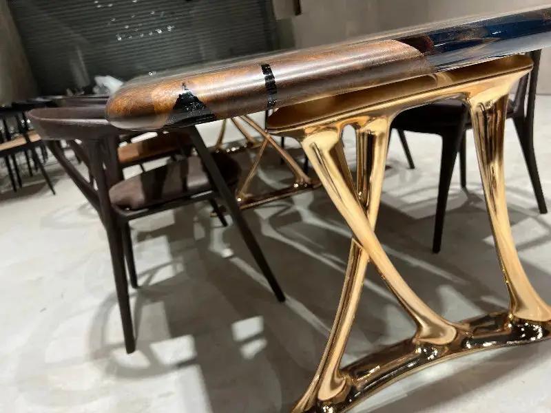 Custom Epoxy Resin Dining Room Table | Osso Dining Table, photo 11 of 20