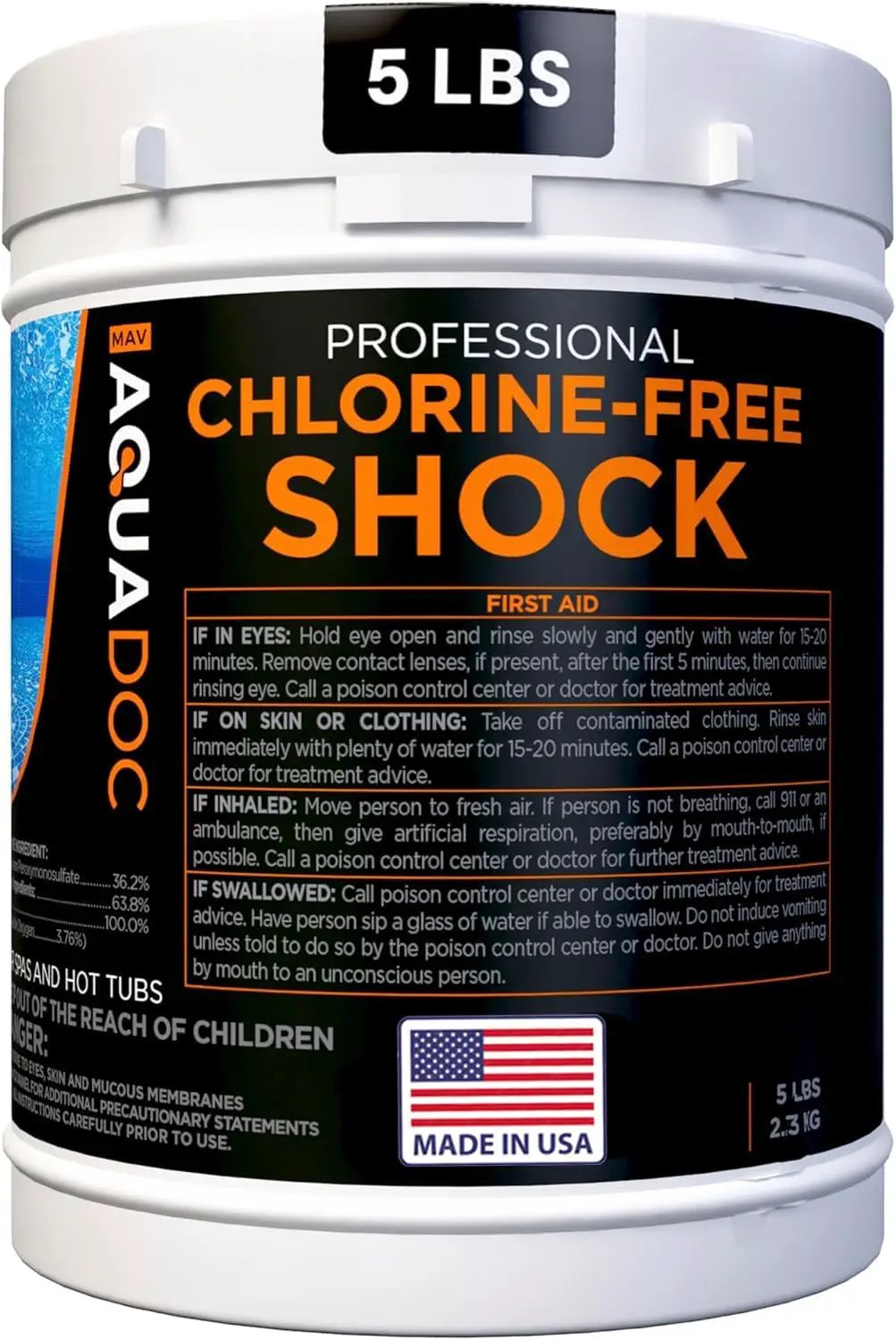 Non-Chlorine Spa Shock for Hot tub by AquaDoc