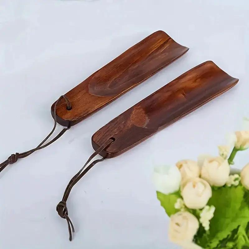 Shoe Horn - Long Handle Wooden by House Of Avana