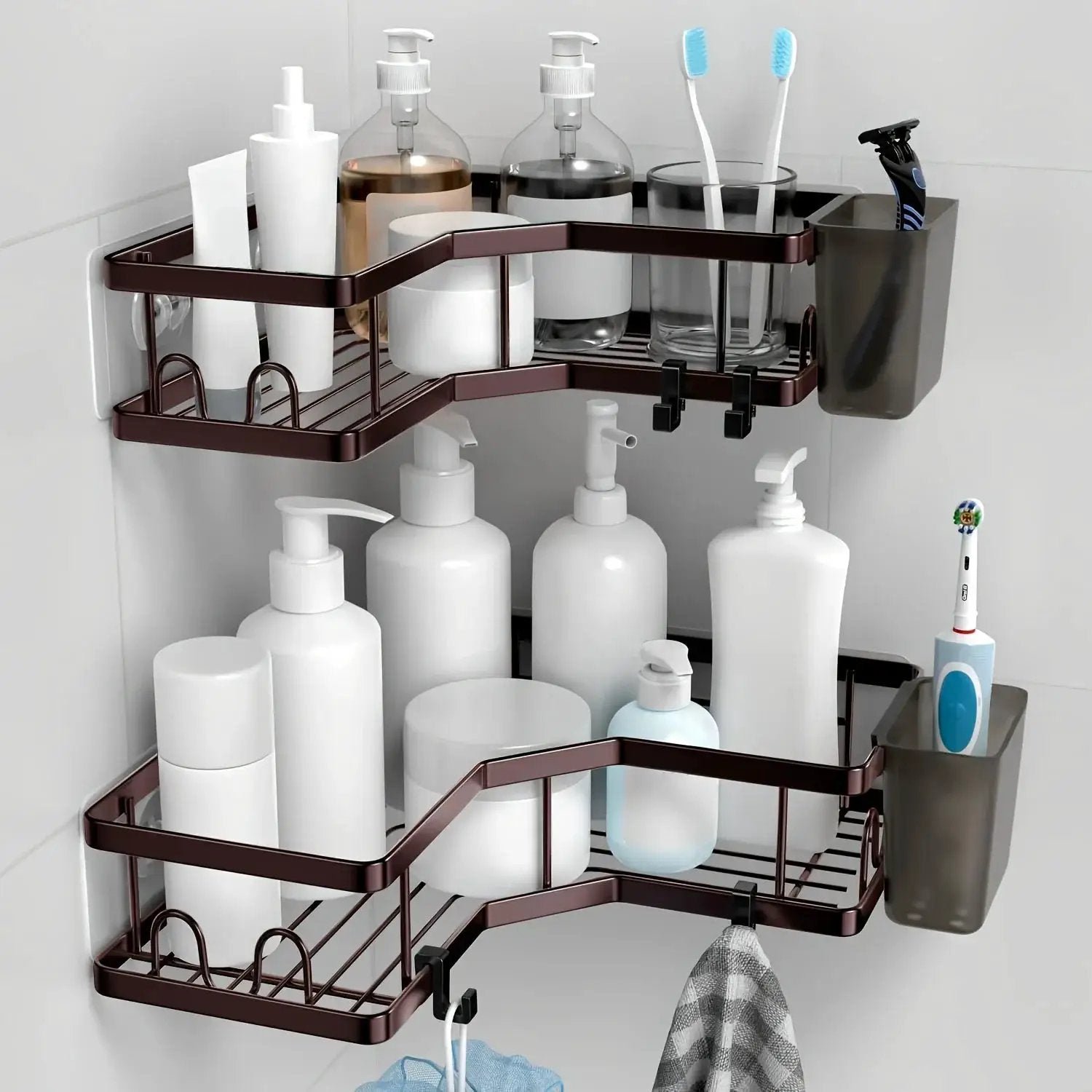 Shower Organizer - Stainless Steel 2-Pack by House Of Avana