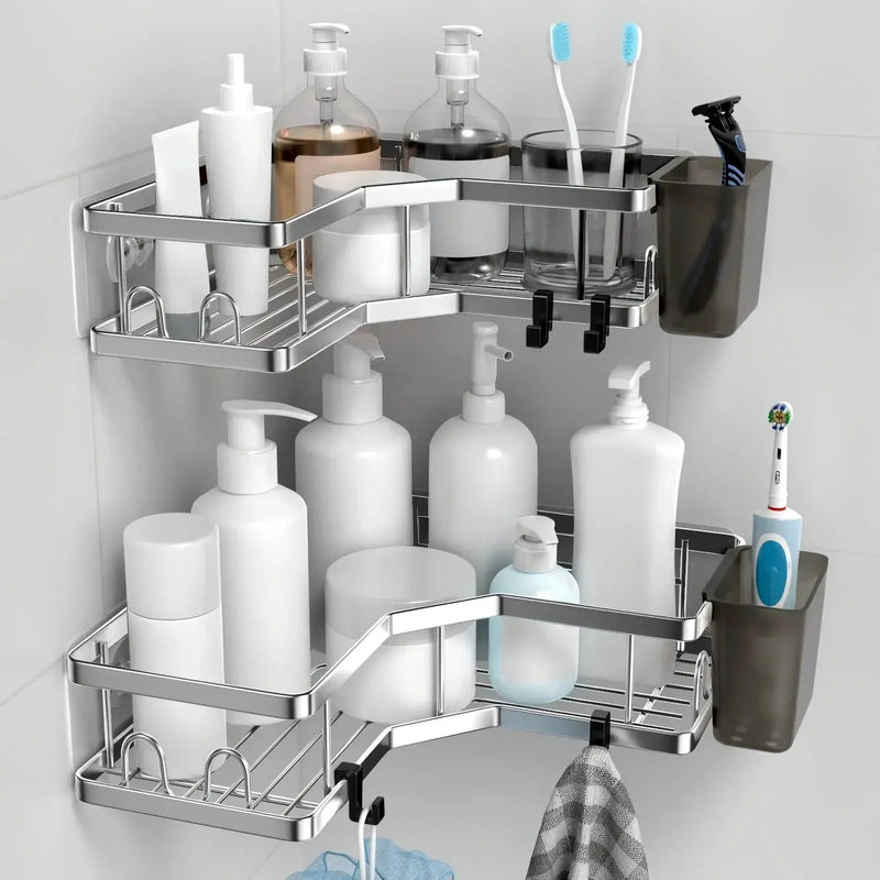 Shower Organizer - Stainless Steel 2-Pack by House Of Avana