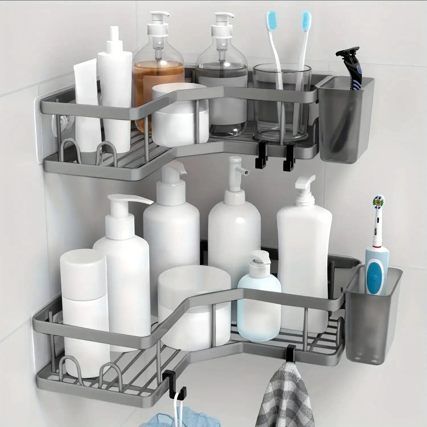 Shower Organizer - Stainless Steel 2-Pack by House Of Avana