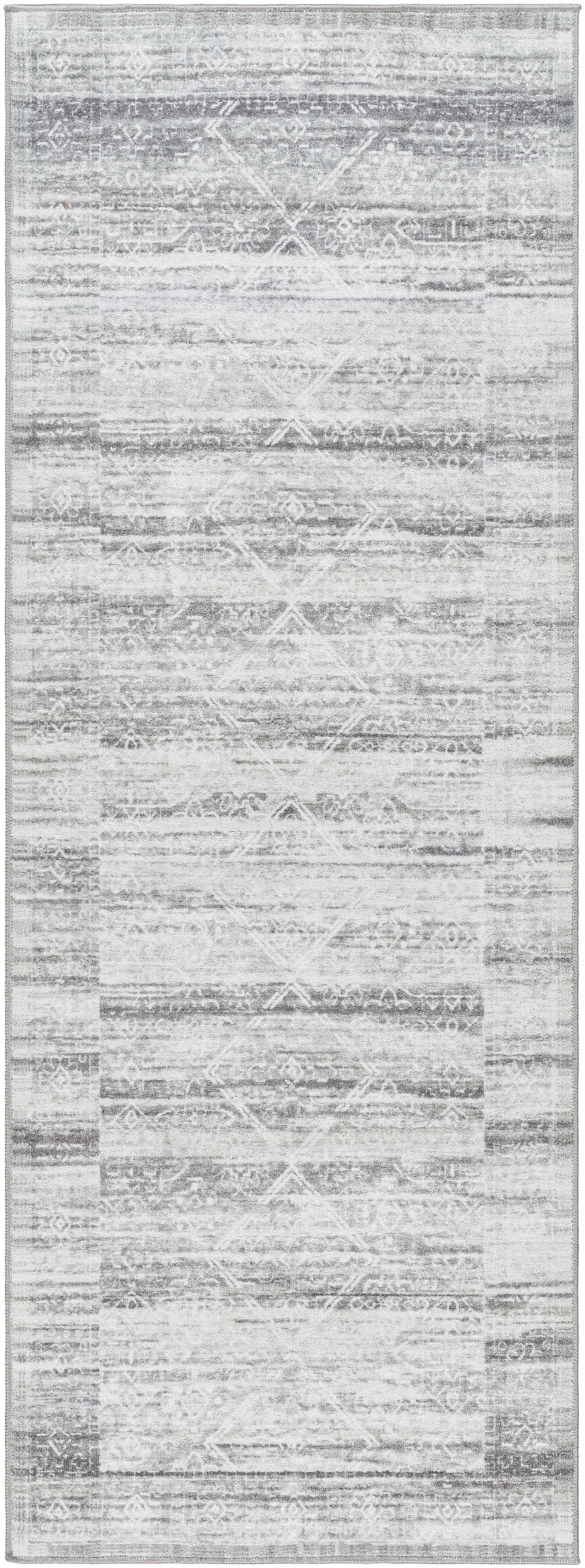 Blake Light Gray Washable Area Rug - Clearance, photo 3 of 10