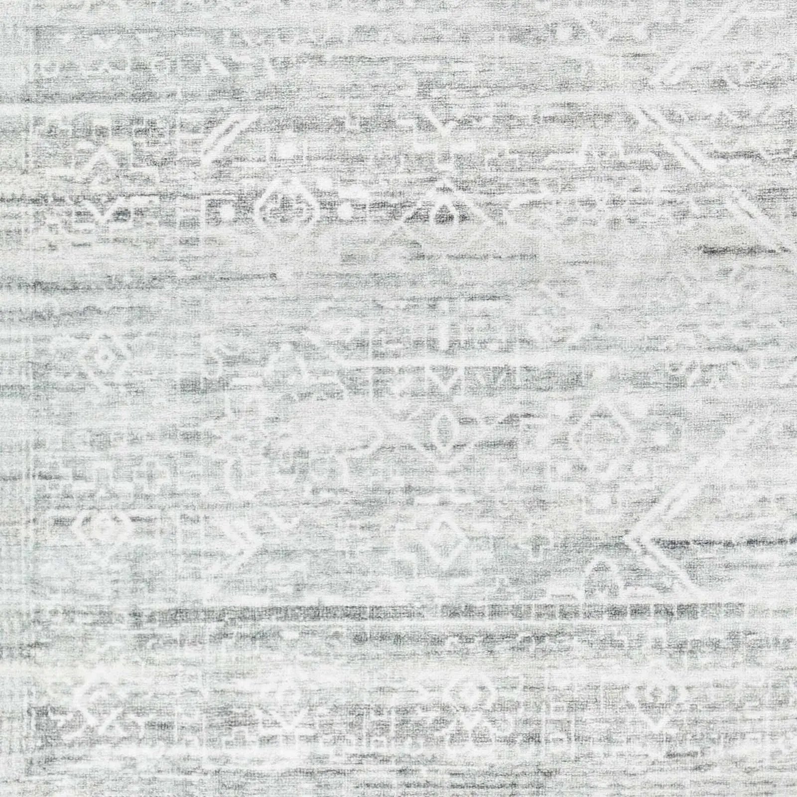 Blake Light Gray Washable Area Rug - Clearance by Boutique Rugs