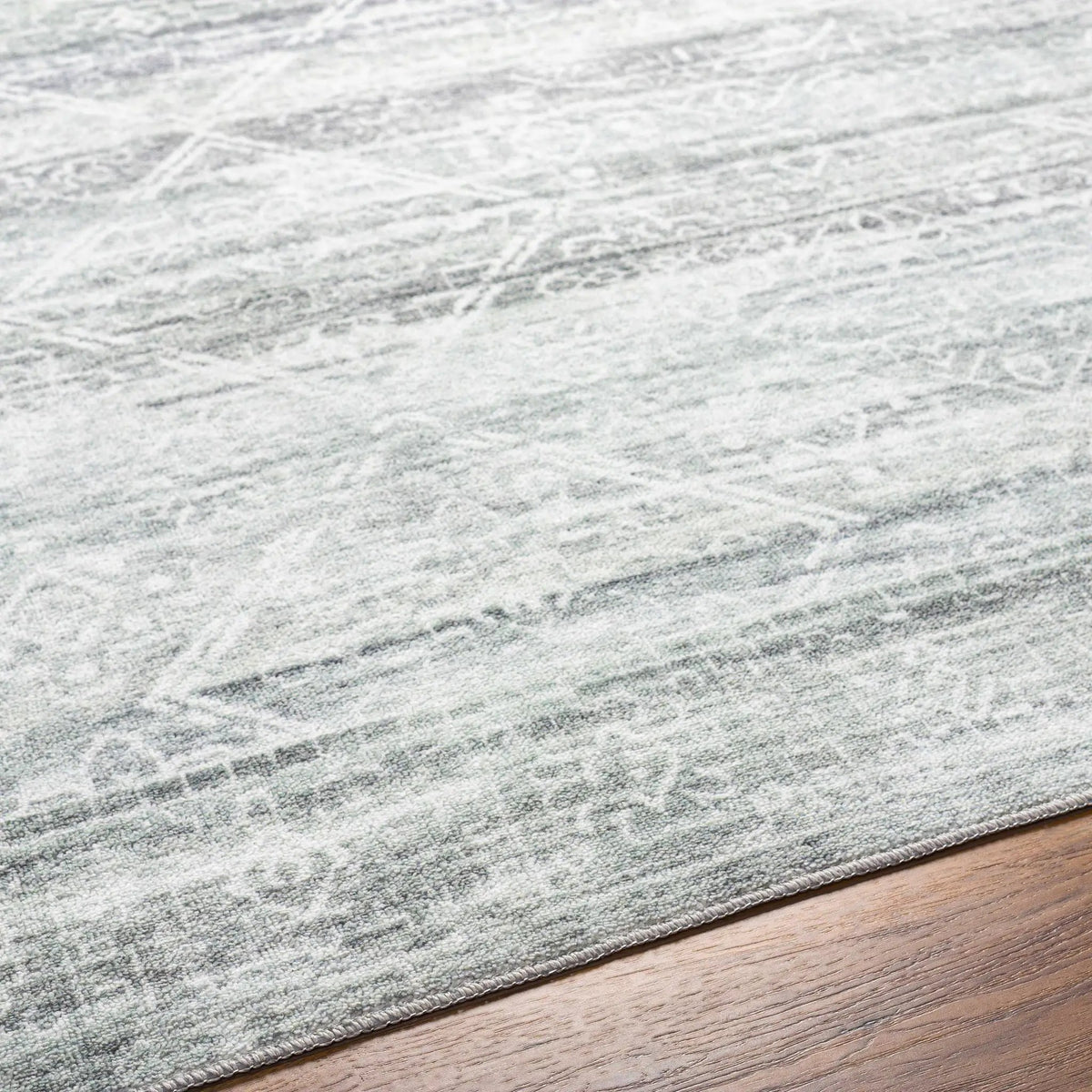 Blake Light Gray Washable Area Rug - Clearance, photo 7 of 10