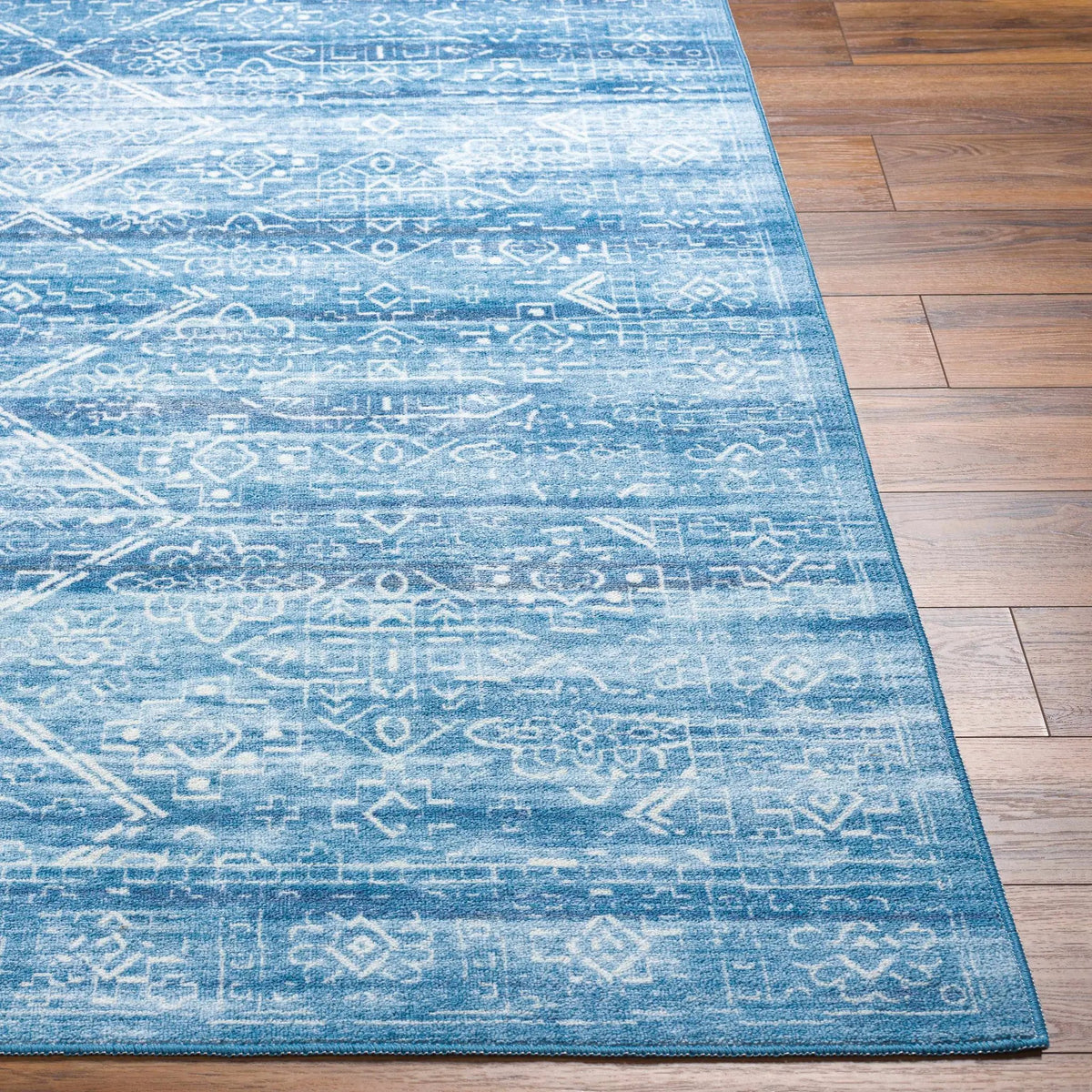 Blake Arctic Sky Washable Area Rug - Clearance, photo 4 of 10