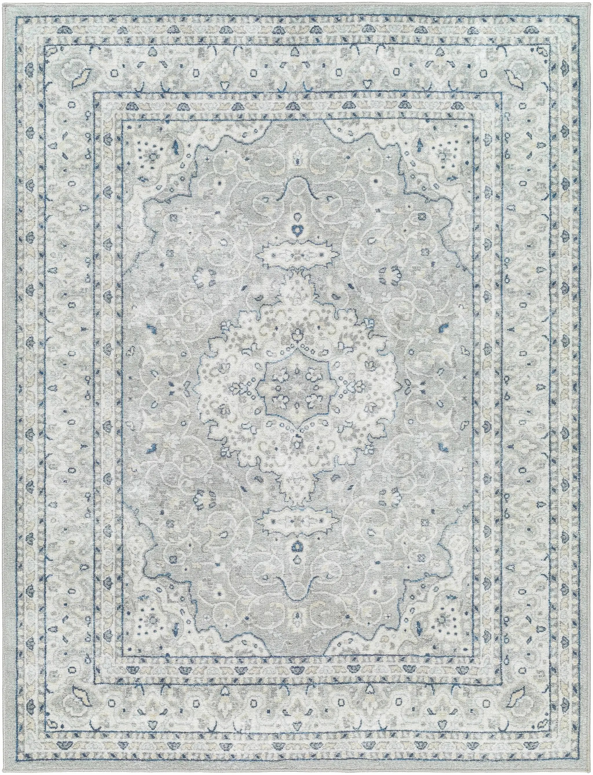 Farai Gray Medallion Area Rug - Clearance by Boutique Rugs