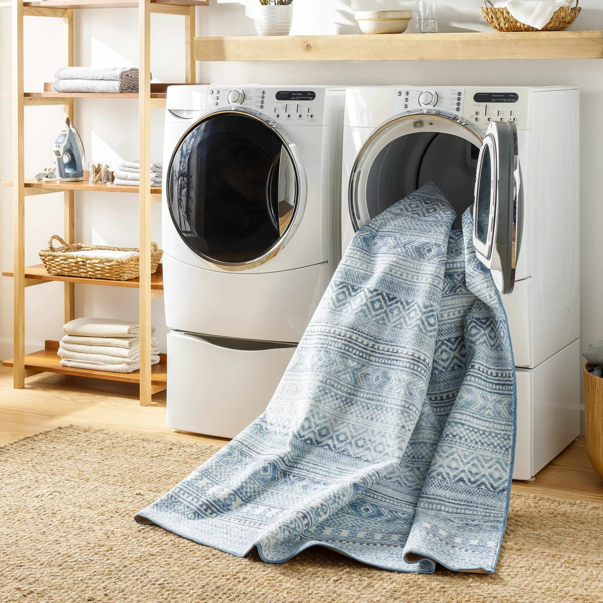 Gizeh Arctic Stone Washable Area Rug - Clearance, photo 9 of 11
