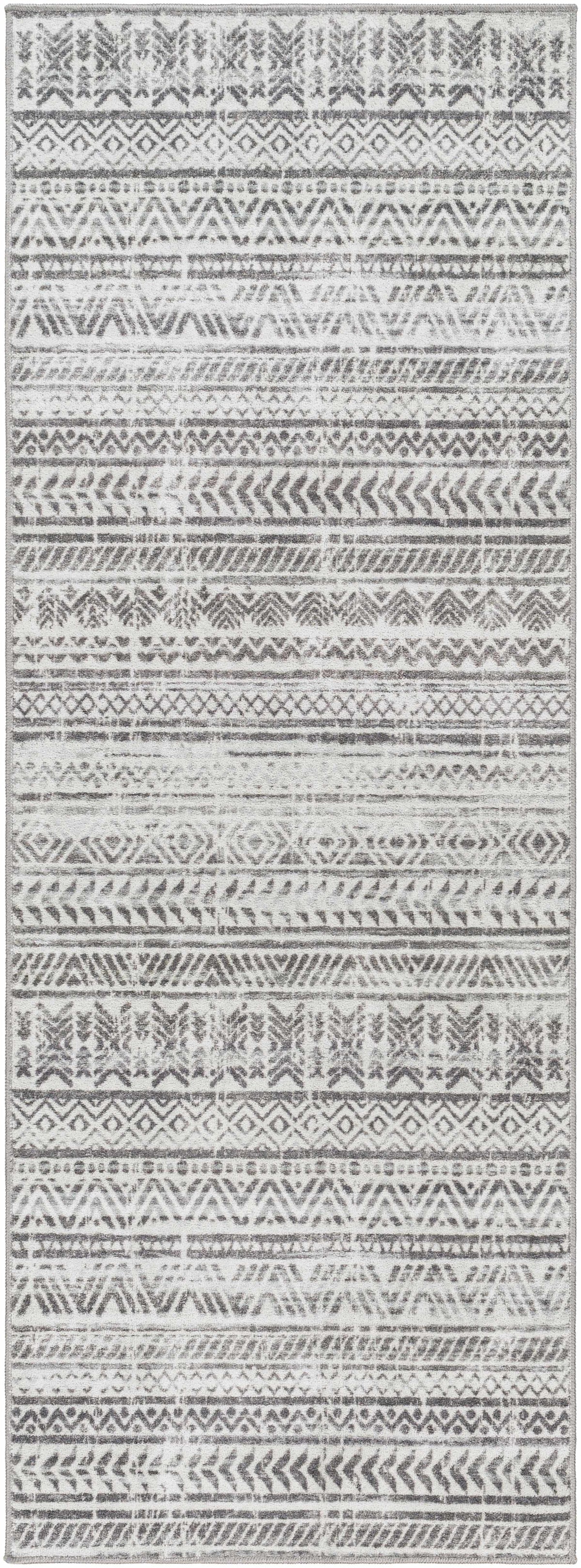 Ianna Light Gray Washable Area Rug - Clearance, photo 3 of 10