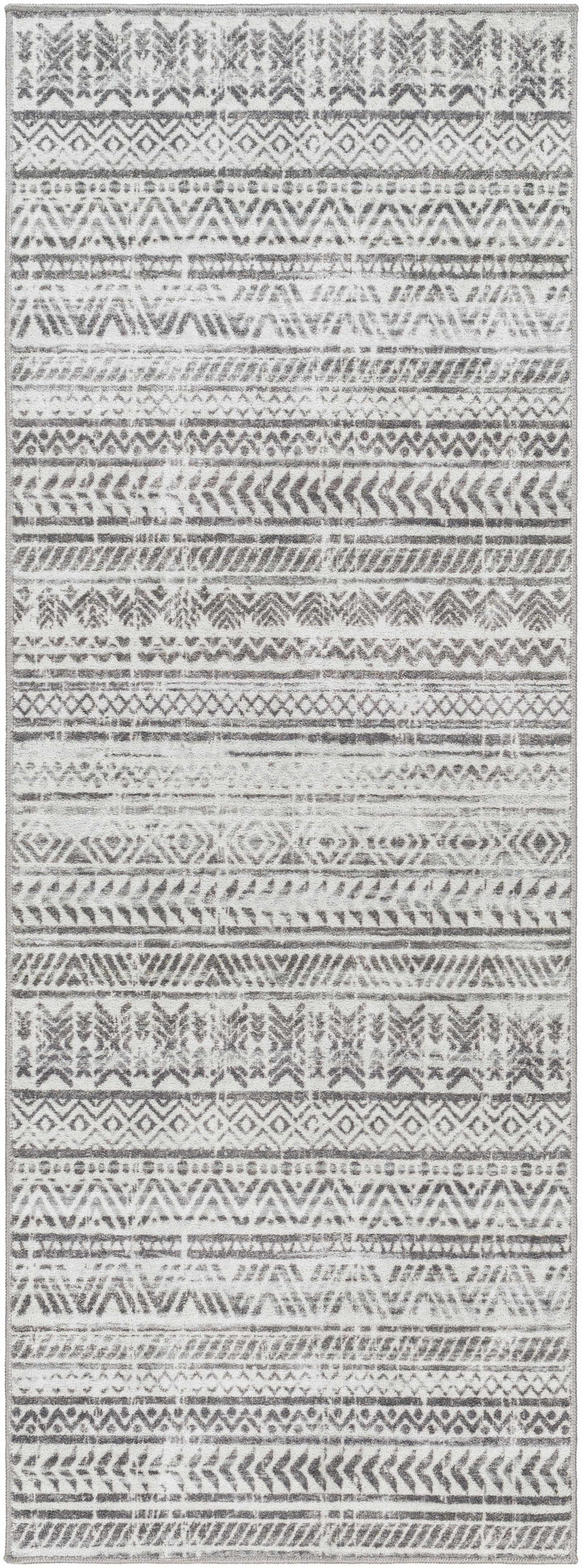 Ianna Light Gray Washable Area Rug - Clearance by Boutique Rugs