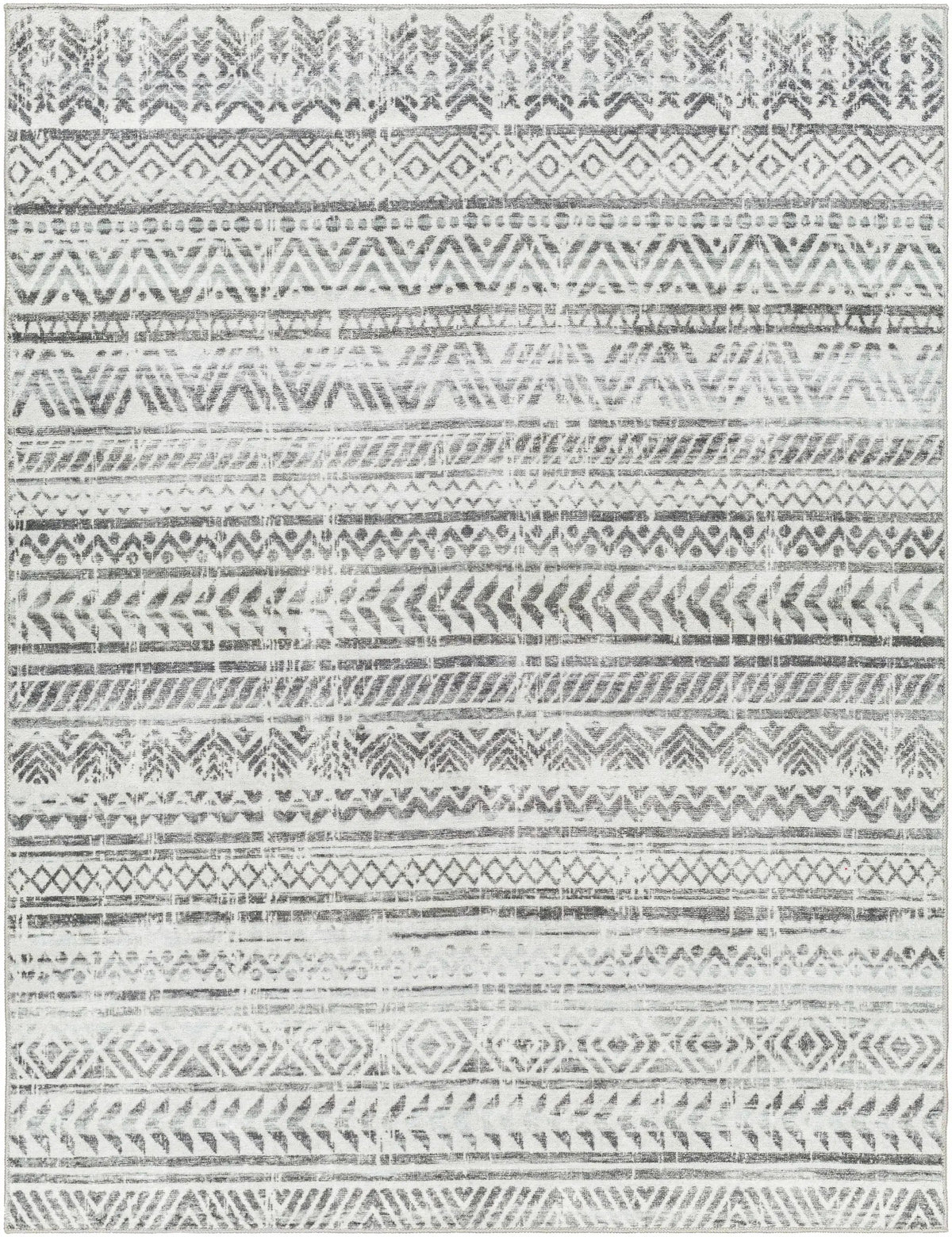 Ianna Light Gray Washable Area Rug - Clearance