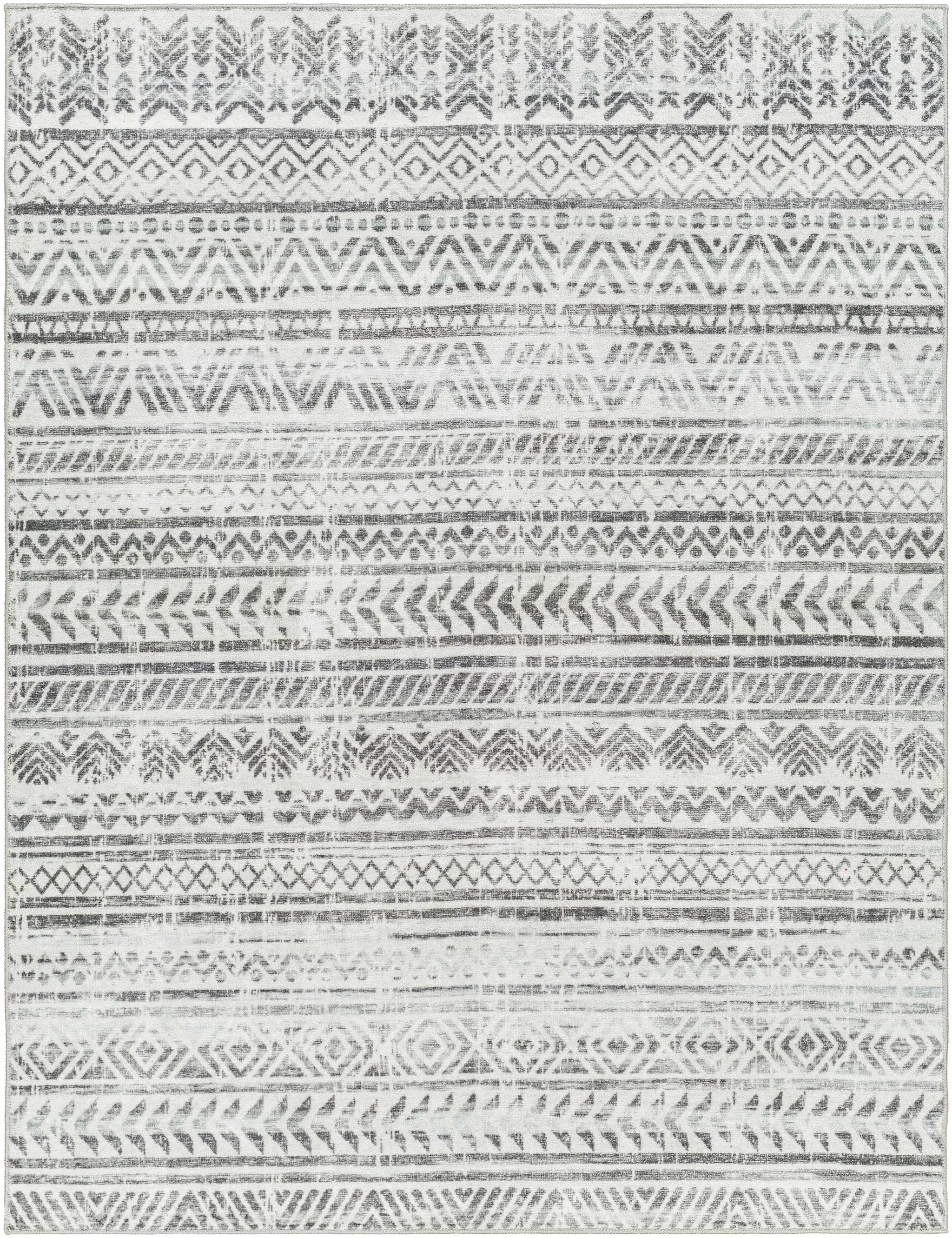 Ianna Light Gray Washable Area Rug - Clearance by Boutique Rugs