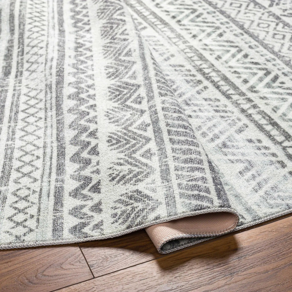 Ianna Light Gray Washable Area Rug - Clearance, photo 6 of 10