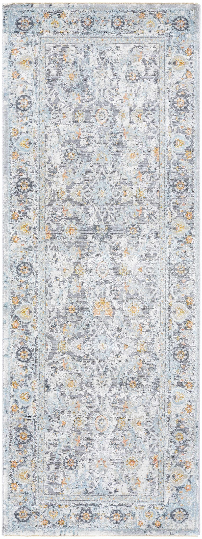 Finn Silver Blue Area Rug - Clearance by Boutique Rugs