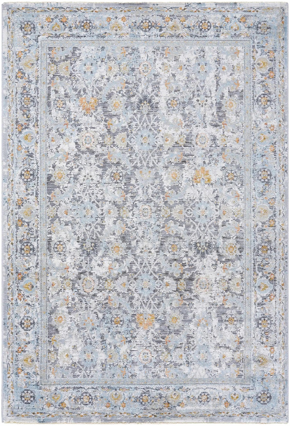 Finn Silver Blue Area Rug - Clearance, photo 4 of 14