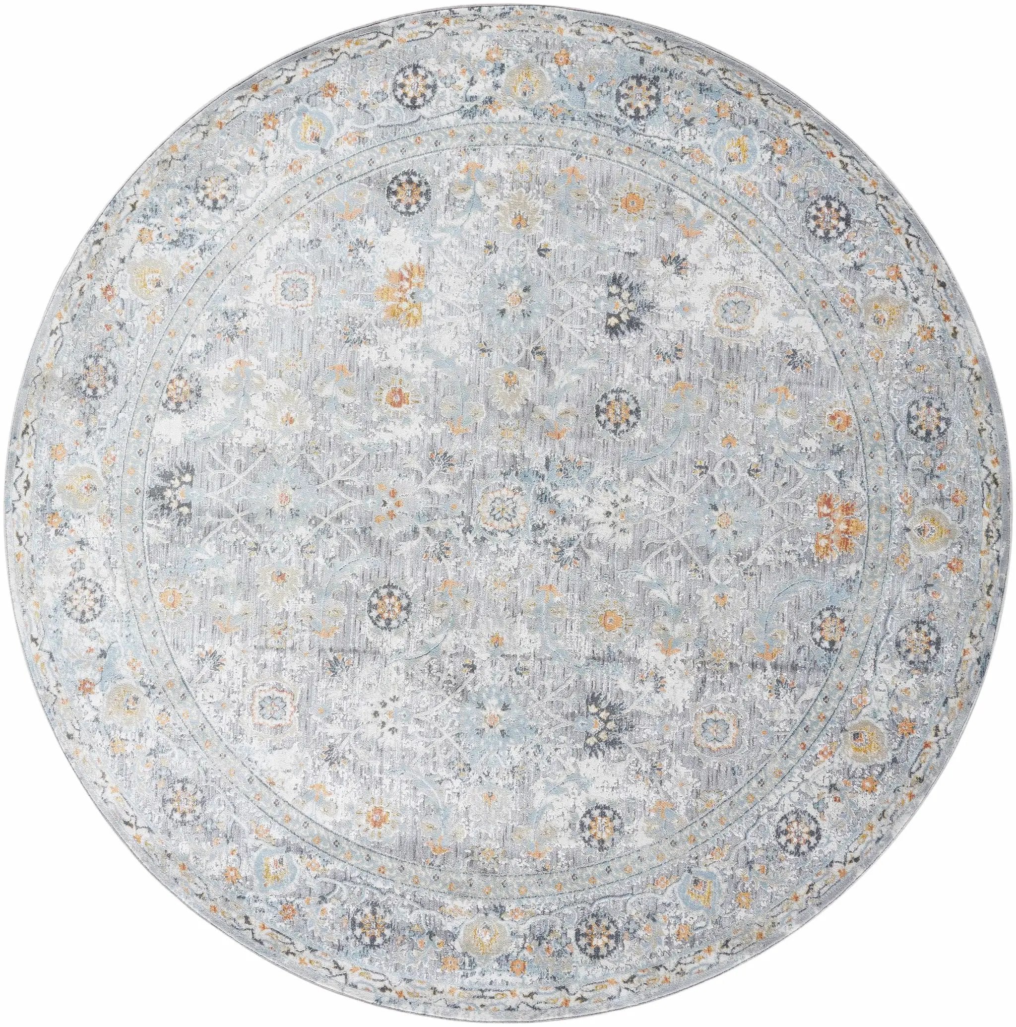 Finn Silver Blue Area Rug - Clearance by Boutique Rugs