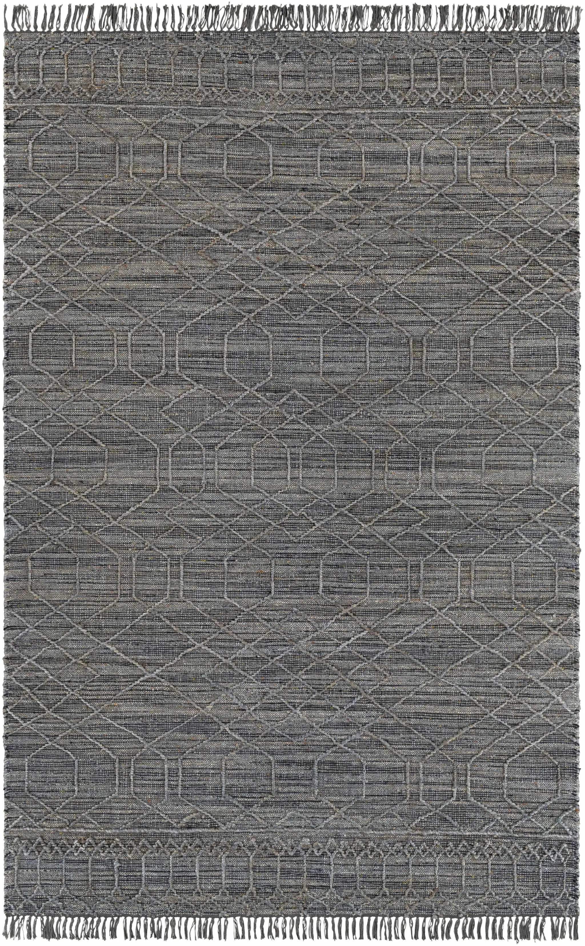 Manby Black Jute&Wool Area Carpet Area Rug - Clearance by Boutique Rugs