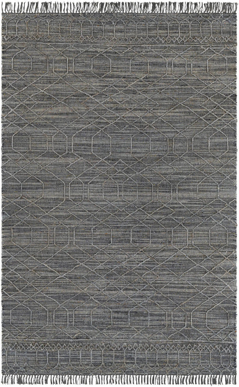 Manby Black Jute&Wool Area Carpet Area Rug - Clearance by Boutique Rugs