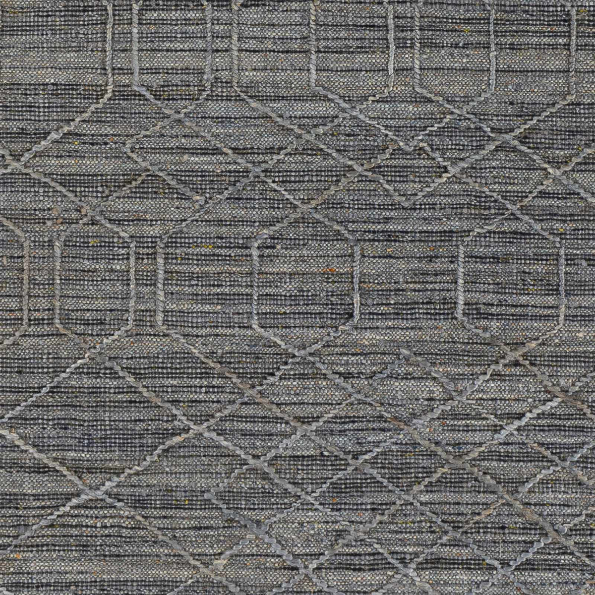 Manby Black Jute&Wool Area Carpet Area Rug - Clearance, sample swatch