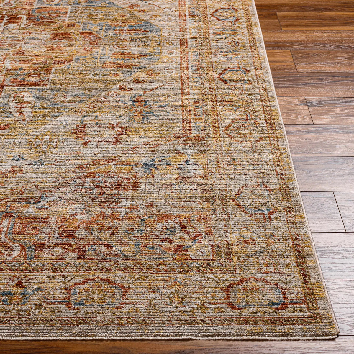 Alois Rust Rich Textured Traditional Rug, photo 3 of 12