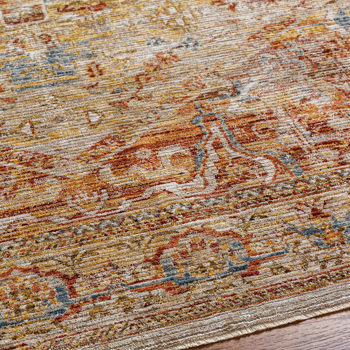 Alois Rust Rich Textured Traditional Rug, photo 6 of 12