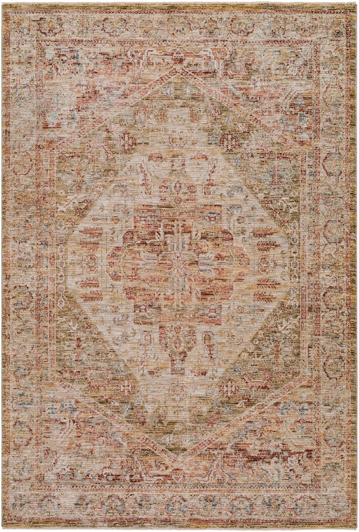 Alois Tan Rich Textured Traditional Rug, photo 8 of 11