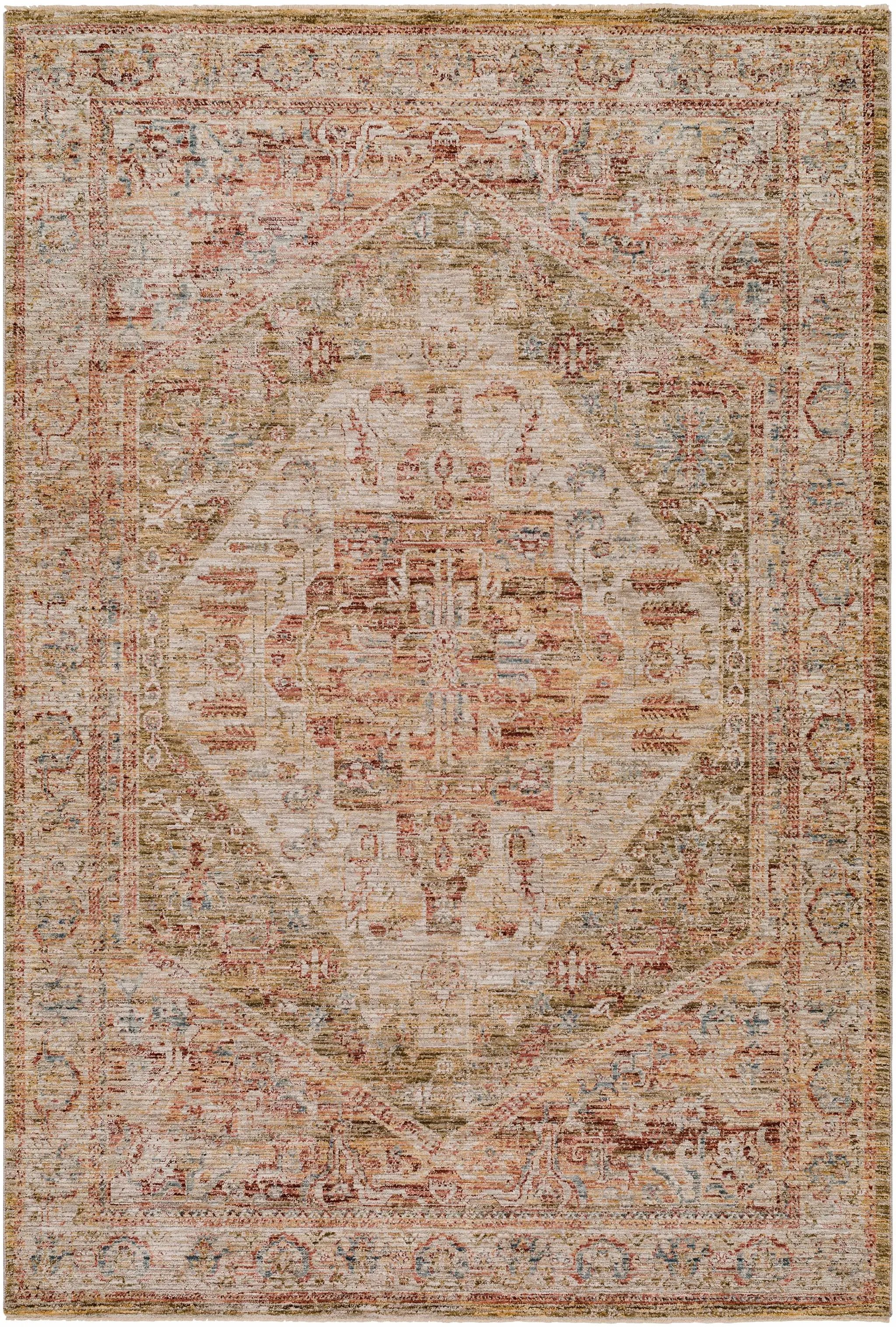 Alois Tan Rich Textured Traditional Rug by Boutique Rugs