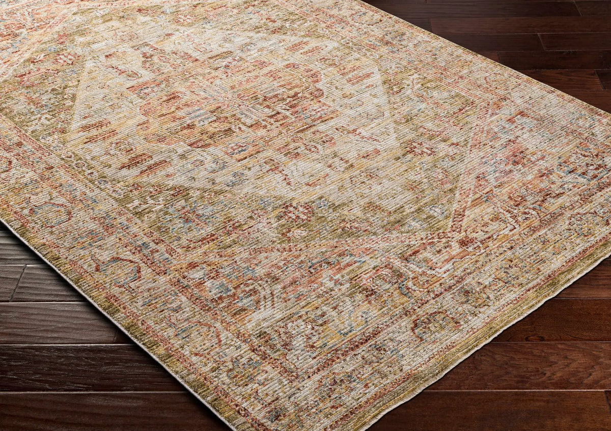Alois Tan Rich Textured Traditional Rug, photo 9 of 11