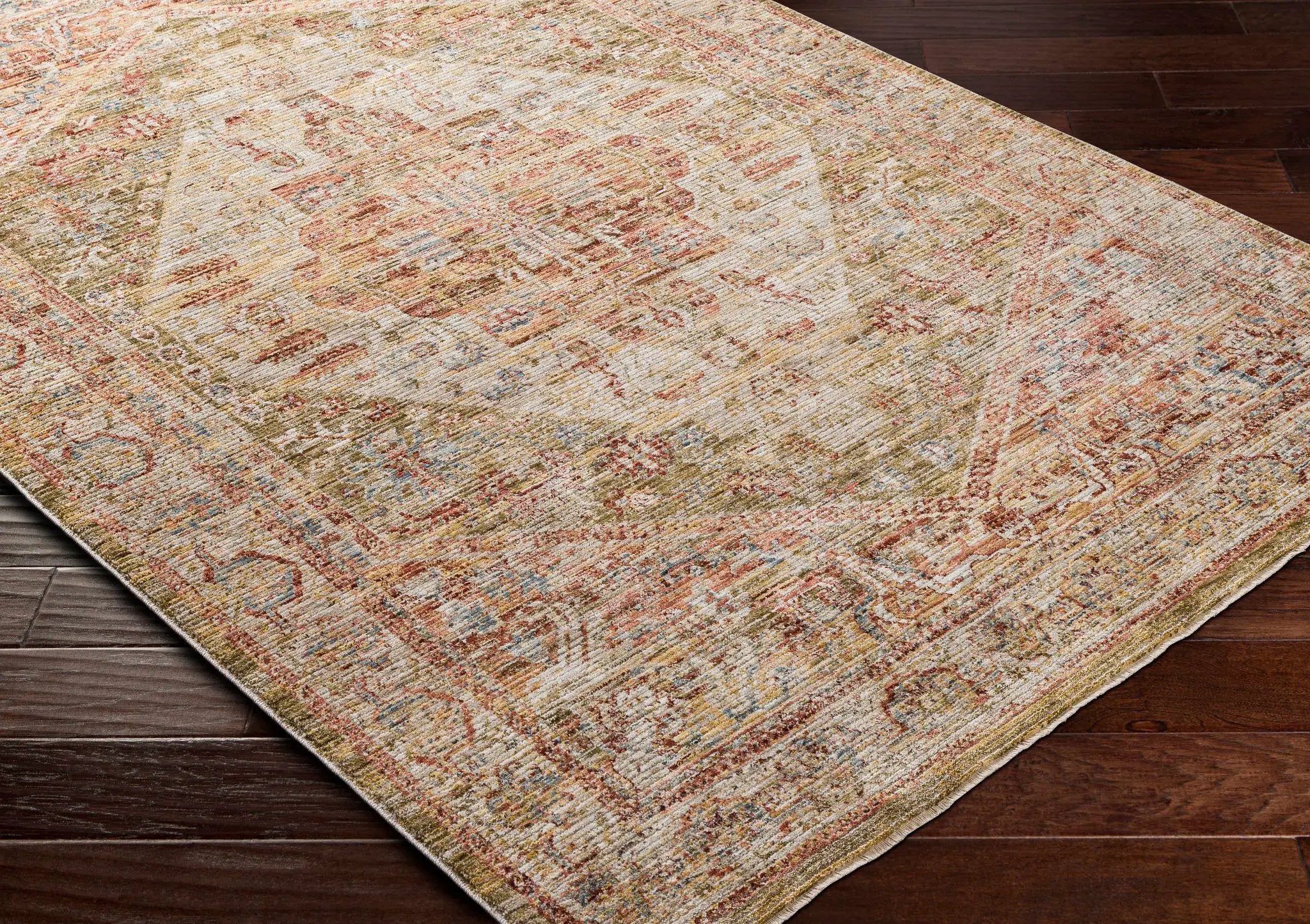 Alois Tan Rich Textured Traditional Rug by Boutique Rugs