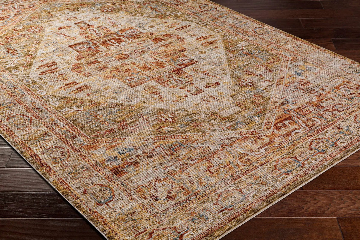 Alois Tan Rich Textured Traditional Rug, photo 4 of 11