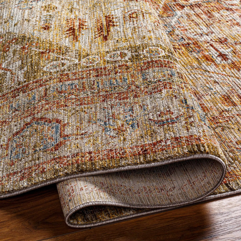Alois Tan Rich Textured Traditional Rug by Boutique Rugs