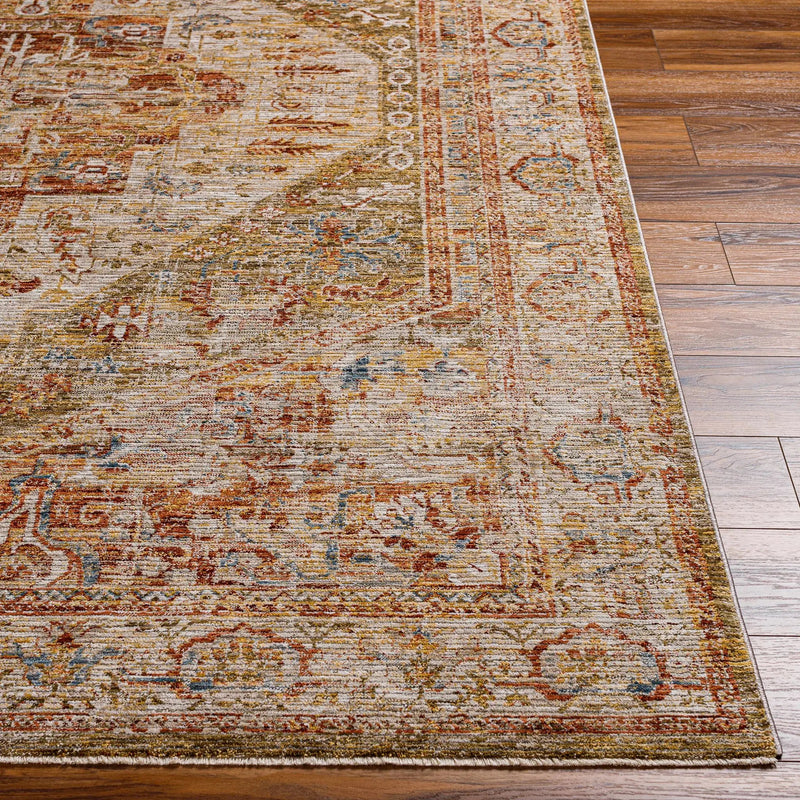 Alois Tan Rich Textured Traditional Rug by Boutique Rugs