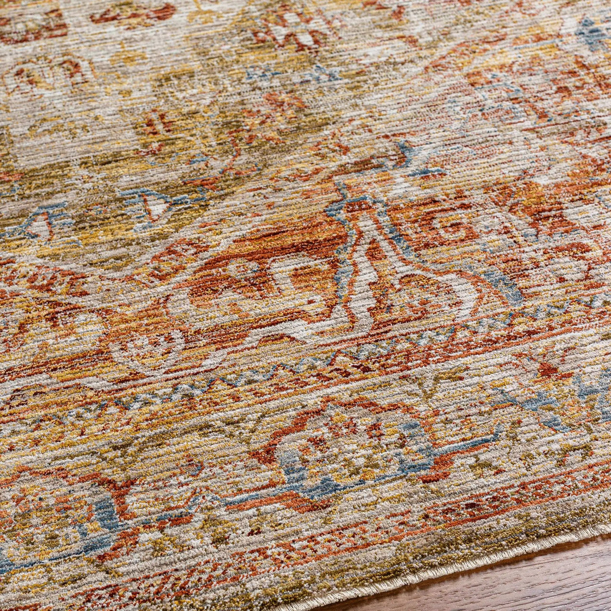 Alois Tan Rich Textured Traditional Rug, photo 6 of 11