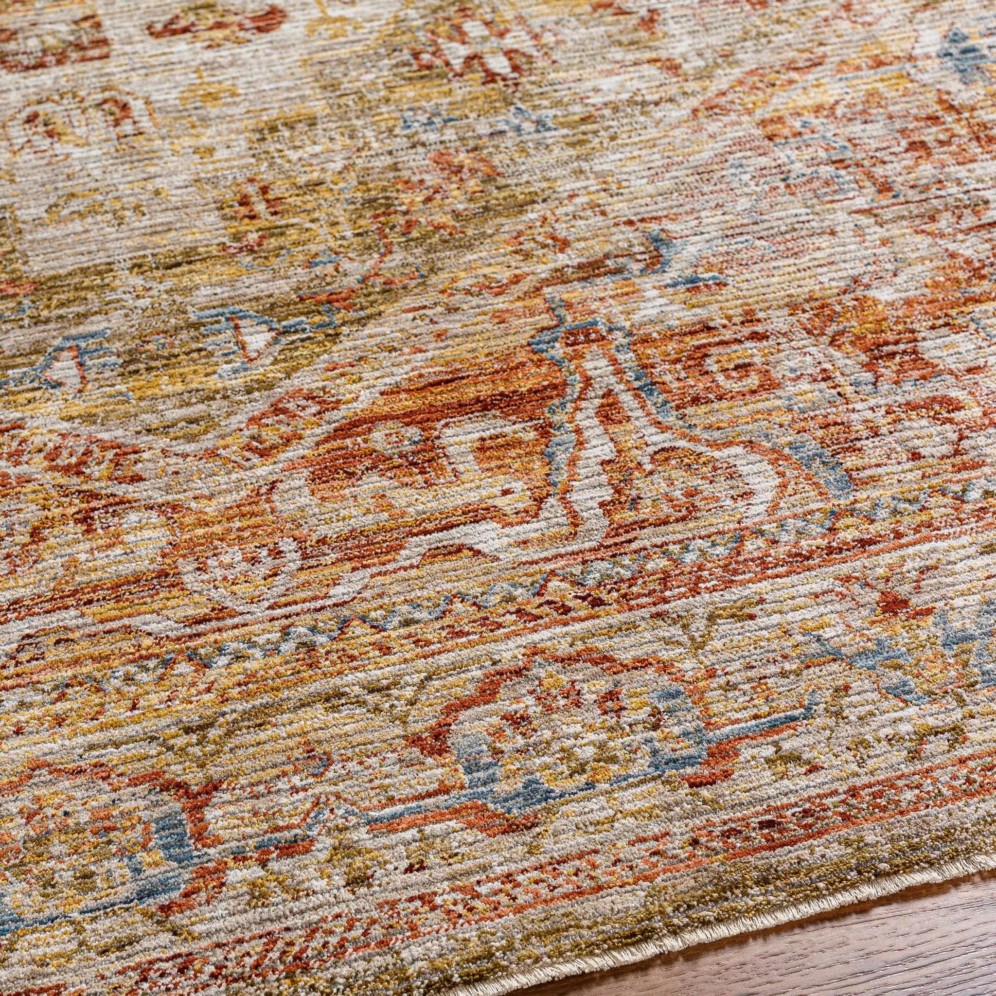 Alois Tan Rich Textured Traditional Rug by Boutique Rugs