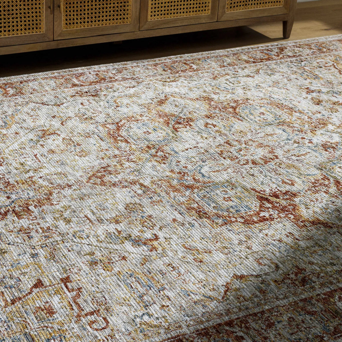 Cress Rust Rich Textured Traditional Rug, photo 11 of 12