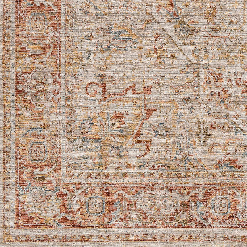 Cress Rust Rich Textured Traditional Rug by Boutique Rugs