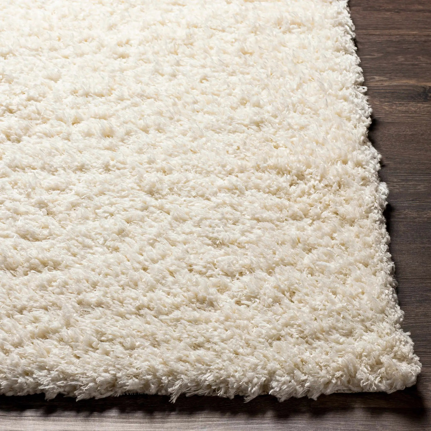 Siari Solid Cream Plush Rug by Boutique Rugs