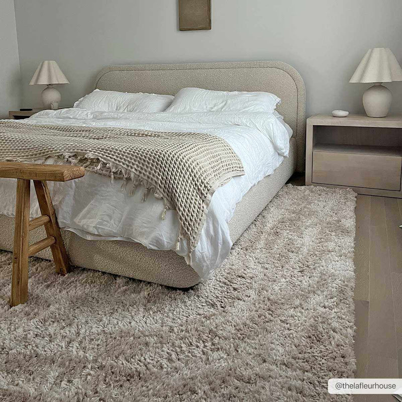 Siari Solid Oatmeal Shag Rug by Boutique Rugs